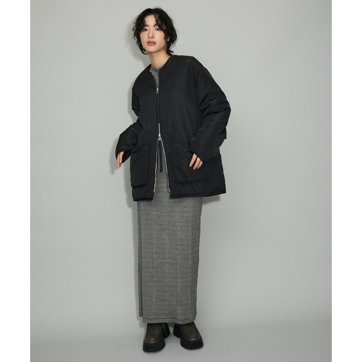 アダムエロペ　WEB限定リバーシブルツイードブルゾン WEB限定】リバーシブルツイードブルゾン | アダムエロペ(ADAM ET ROPE