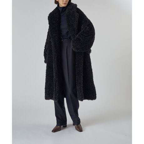 HYKE】 FAUX SHEARLING DOUBLE BREASTED COAT | アダムエロペ(ADAM ET  