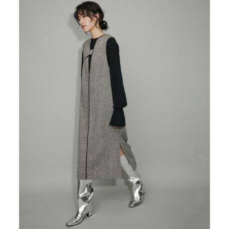 WEB限定】2WAYツイードジャンパースカート | アダムエロペ(ADAM ET  