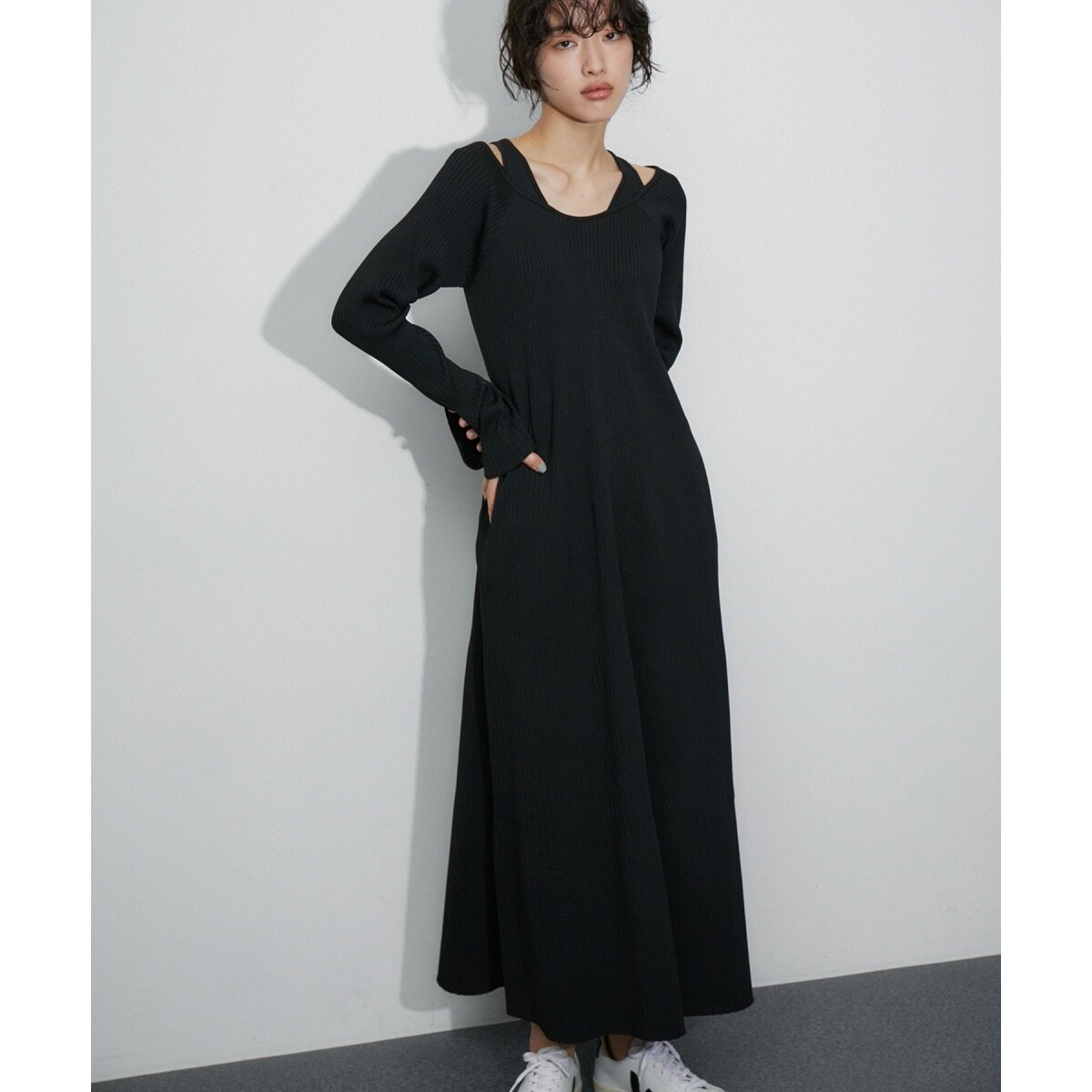 レイヤードライクニットワンピース | アダムエロペ(ADAM ET ROPE