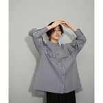 WEB限定】フリルスタンドカラーブラウス | アダムエロペ(ADAM ET ROPE 