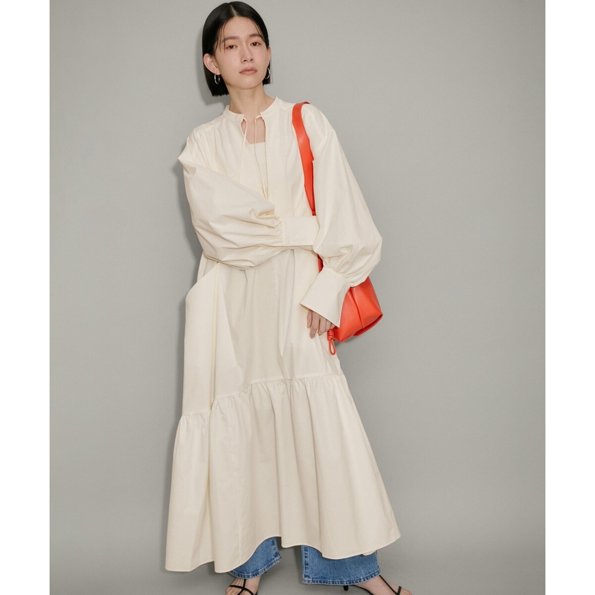 ZOZO限定・多サイズ】Aラインギャザーワンピース | アダムエロペ(ADAM