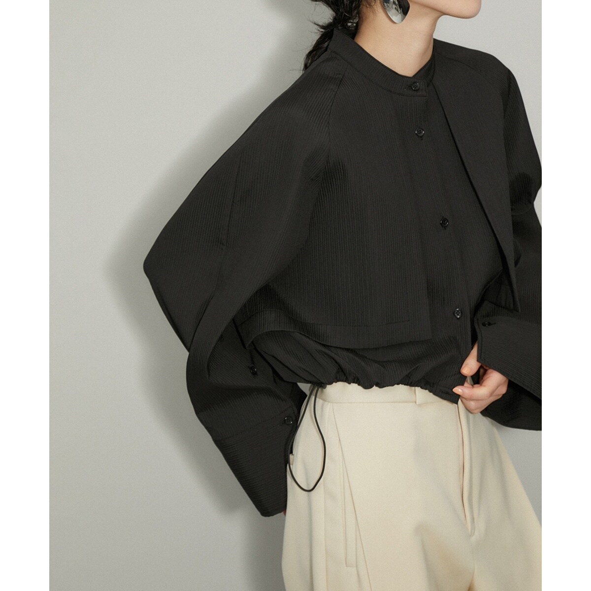ADAM ET ROPE ショートシャツブルゾン WEB限定】ショートシャツブルゾン | アダムエロペ(ADAM ET ROPE