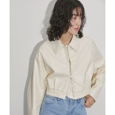 アダムエロペ(ADAM ET ROPE')のフェイクレザーショートブルゾン