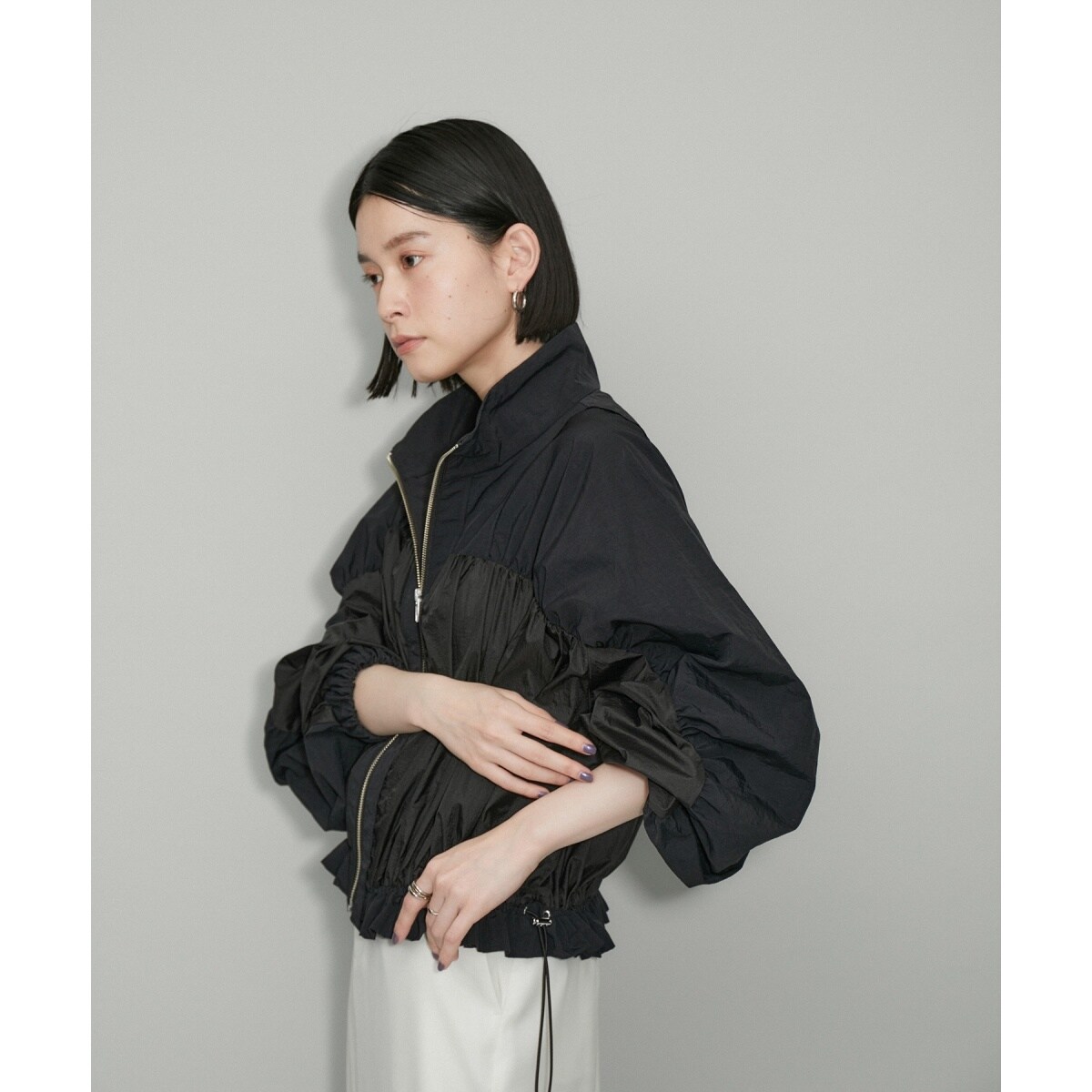 ADAM ET ROPE' 【WEB限定】シアーショートブルゾン　新品 楽天市場】【WEB限定】シアーショートブルゾン／アダムエロペ（ADAM ET