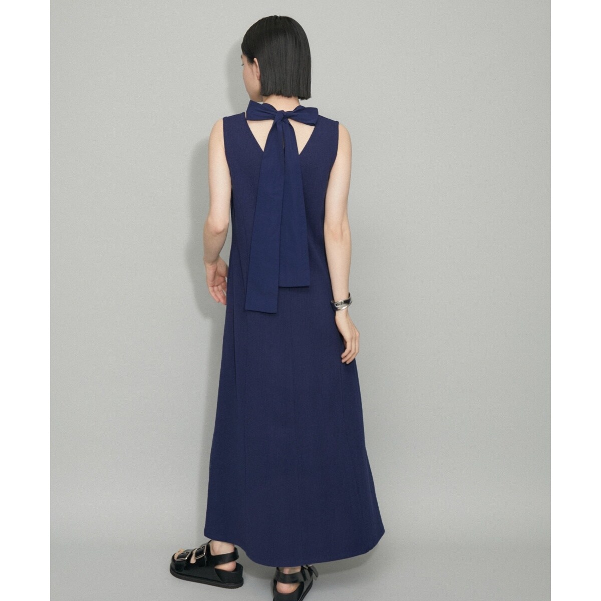 Adam et Ropè アダムエロペ バックリボンフレアワンピース ADAM ET ROPÉ FEMME(アダム エ ロペ ファム) / 【WEB限定