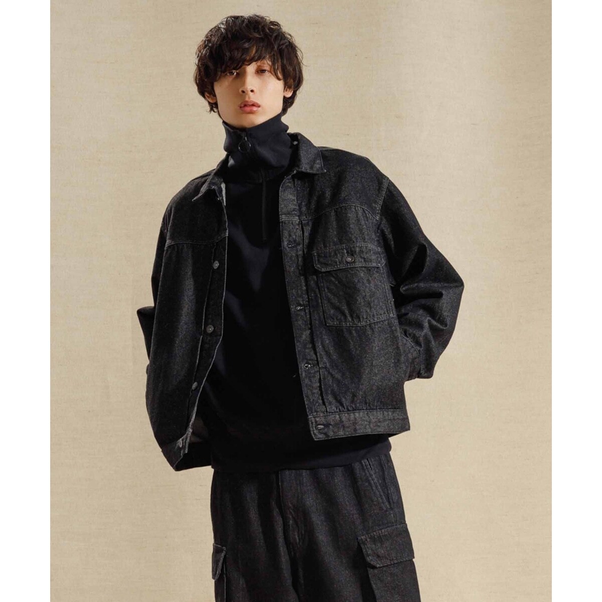 オーバーサイズデニムジャケット　　定番　アダムエロペ ADAM ET ROPÉ HOMME(アダム エ ロペ オム) / 《定番》【コットン