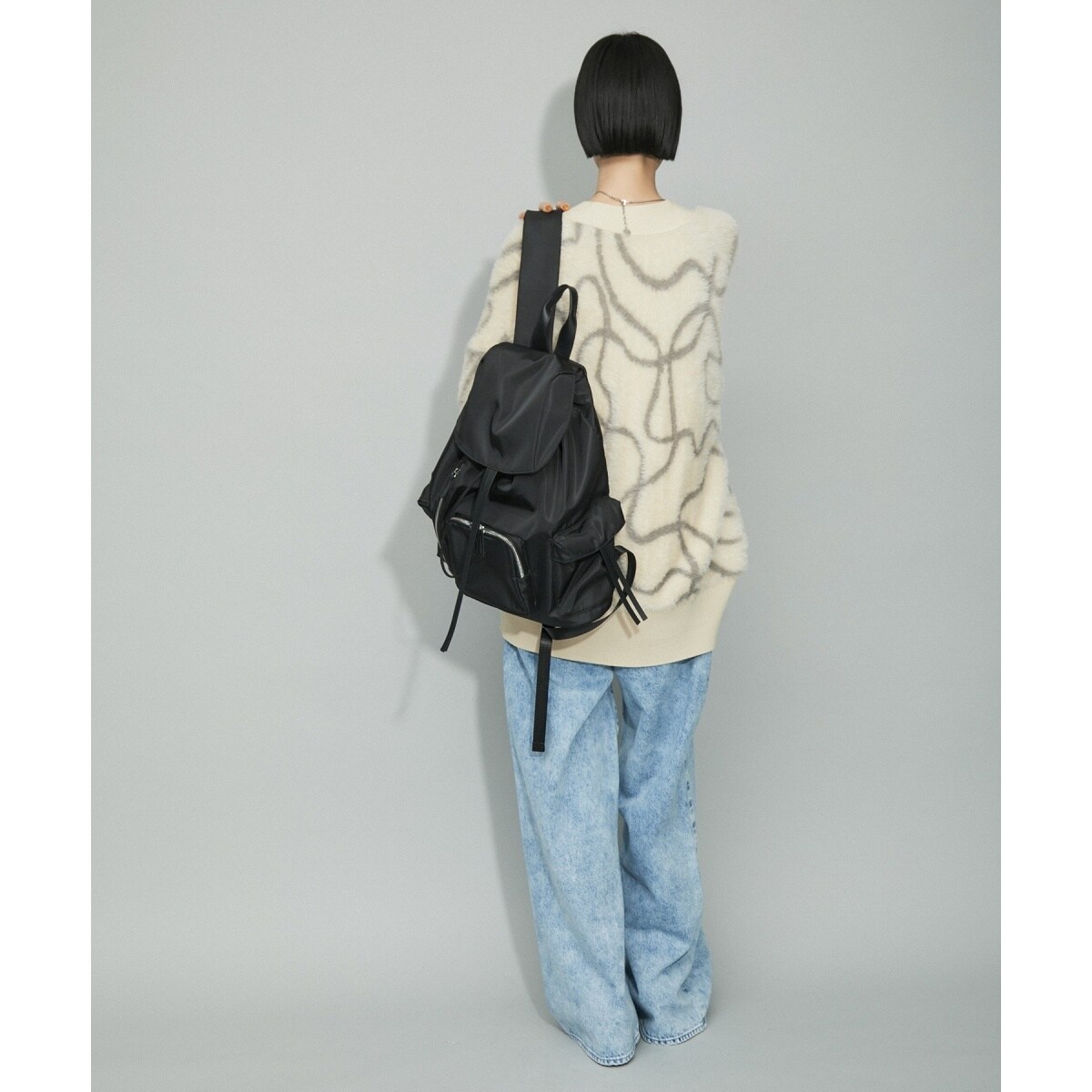 ADAM ET ROPE'　(アダムエロペ)　フラップポケットリュックサック WEB限定・サステナブル】フラップポケットリュックサック