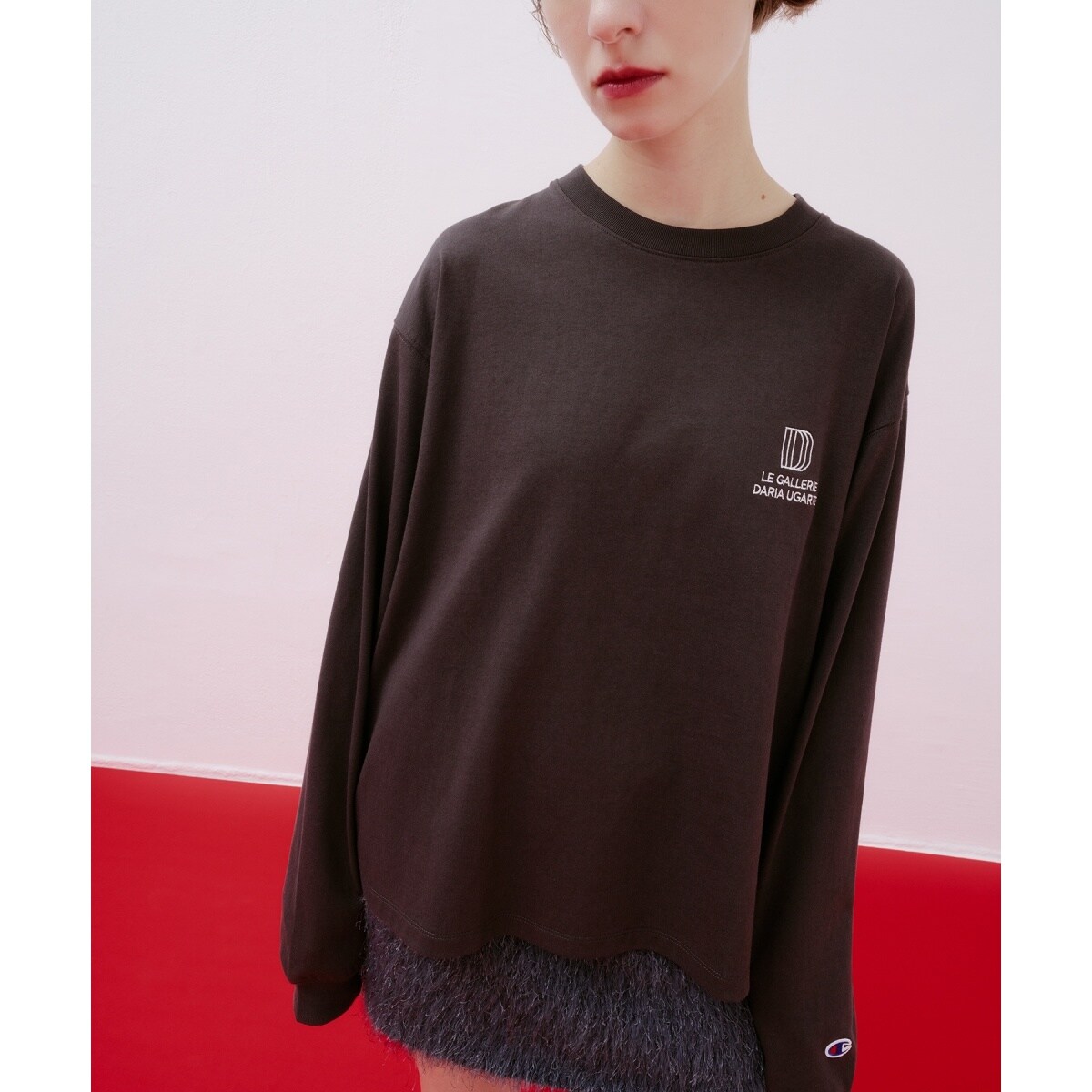 Champion for ADAM ET ROPE'】別注LOGO L/S T-SHIRT | アダムエロペ