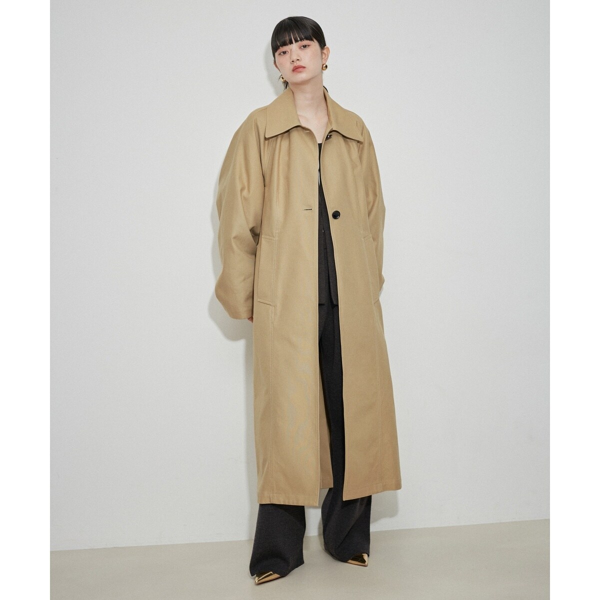 バックブラウジングステンカラーコート | アダムエロペ(ADAM ET ROPE