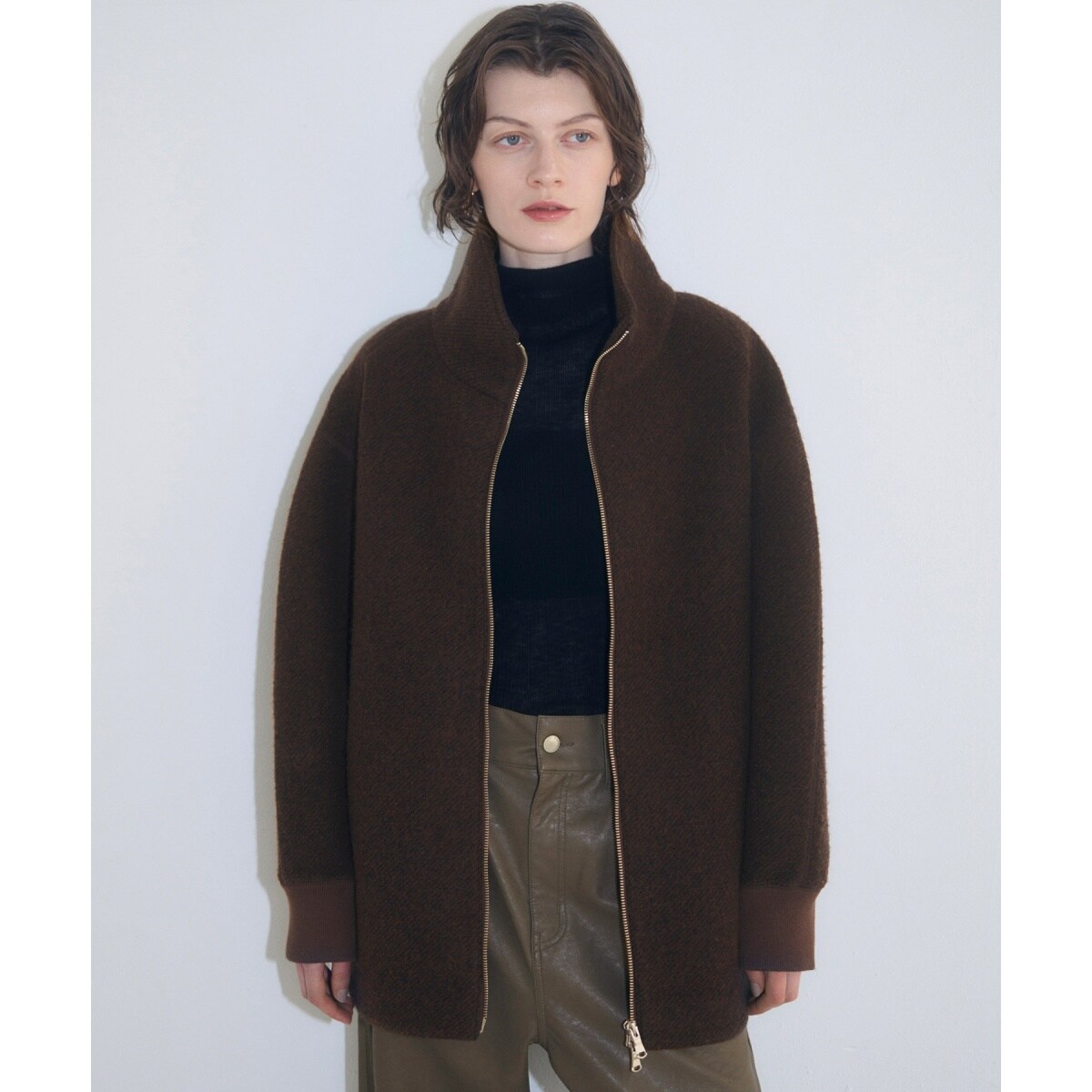 サステナブル】ツイードボンディングコーディガン | アダムエロペ(ADAM