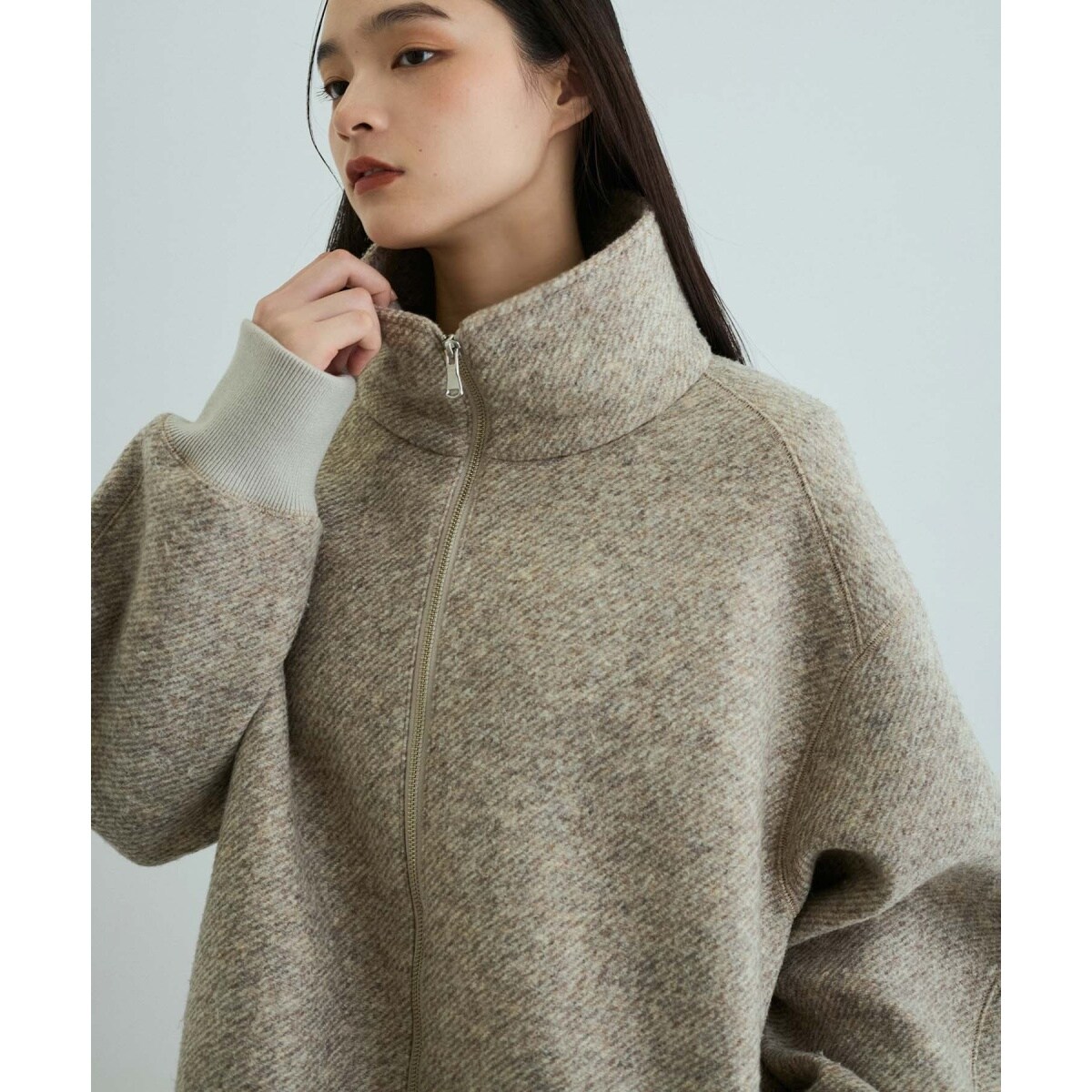 サステナブル】ツイードボンディングコーディガン | アダムエロペ(ADAM