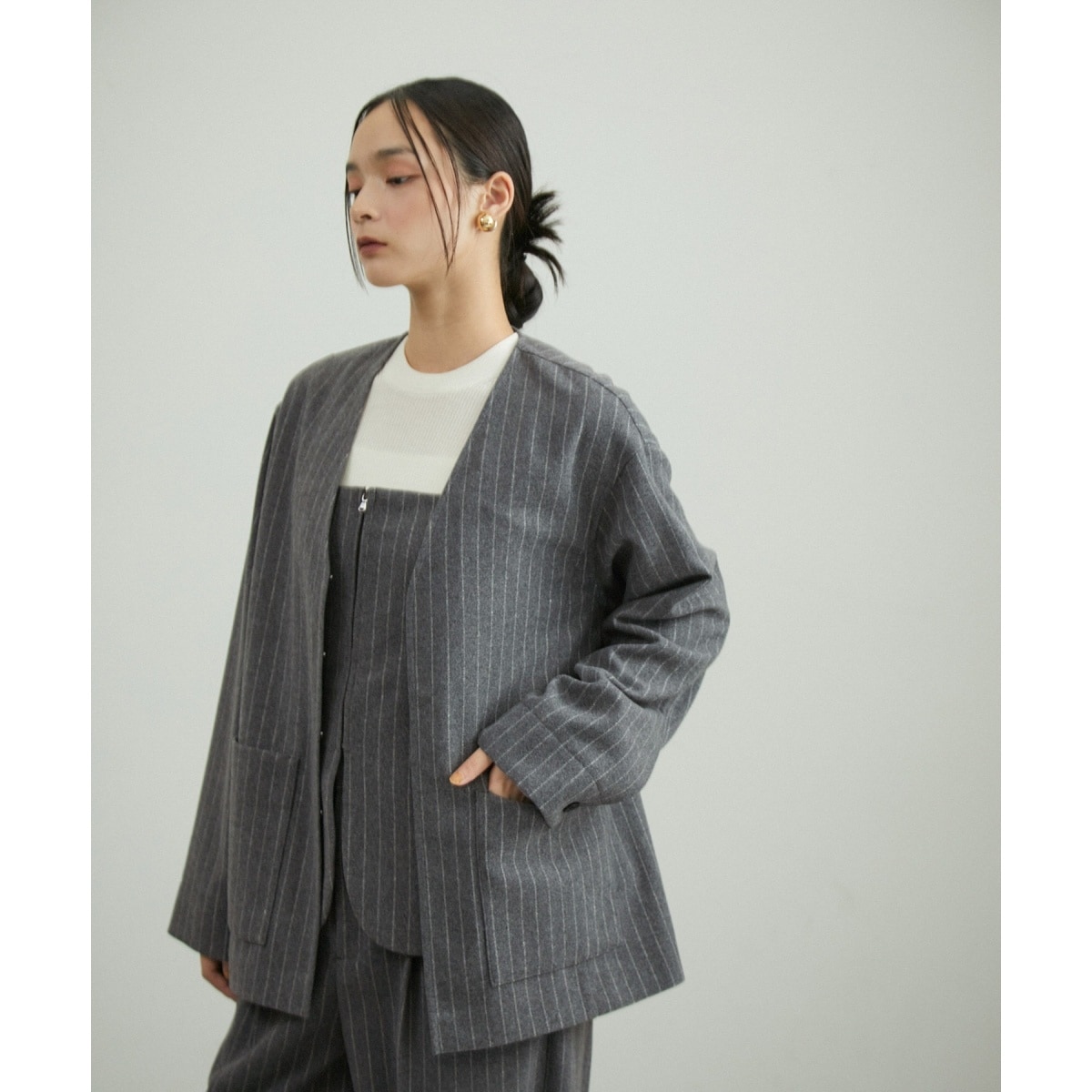 ADAM ET ROPE'｜【洗える】チュール2WAYカーディガン | Rakuten