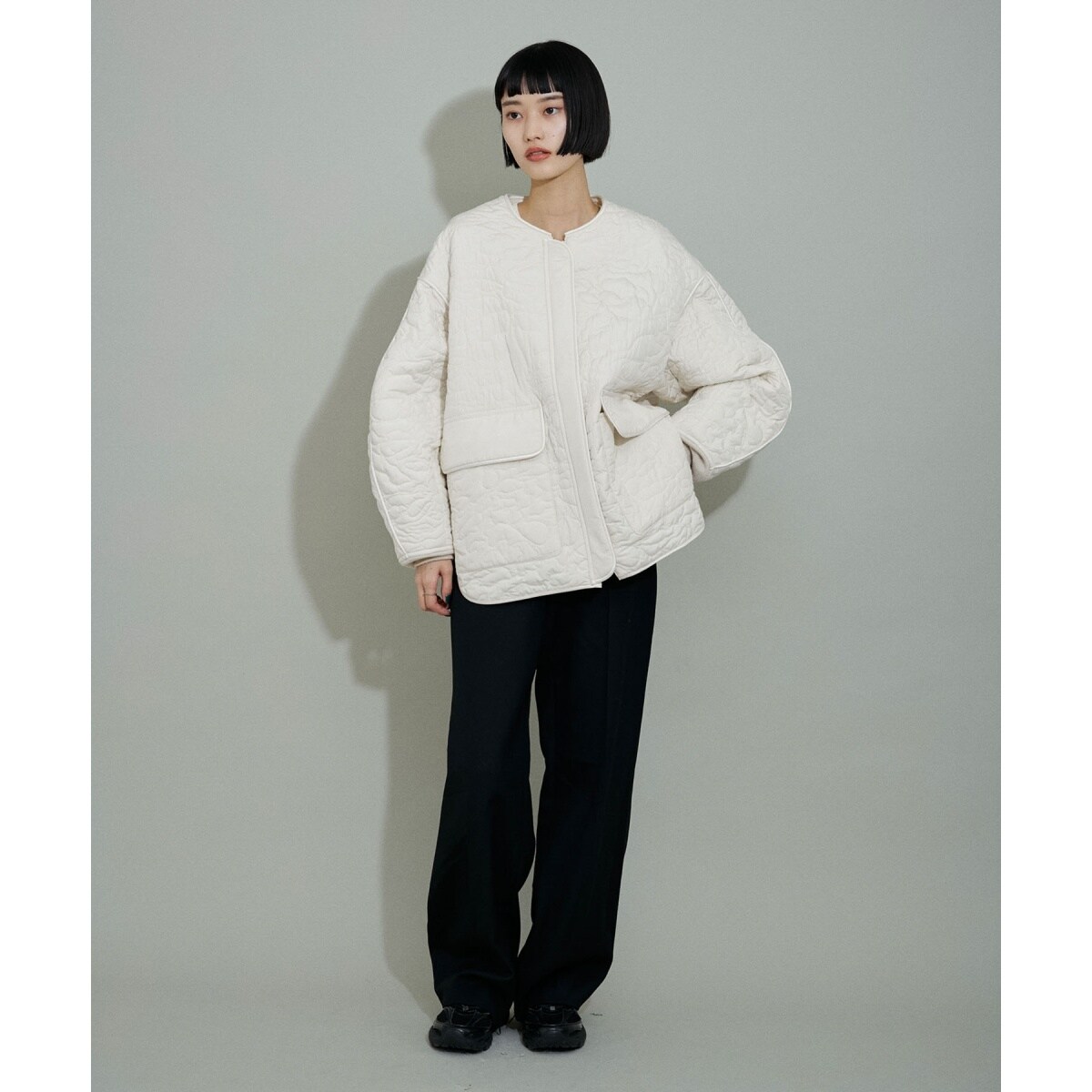 WEB限定・サステナブル】アートキルティングジャケット | アダムエロペ