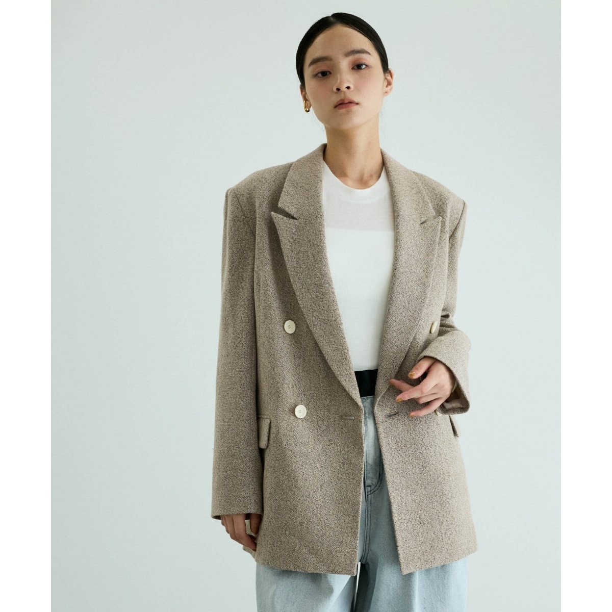 最終値下げウールネップテーラードジャケット ADAM ET ROPE ウールネップテーラードジャケット | アダムエロペ(ADAM ET ROPE