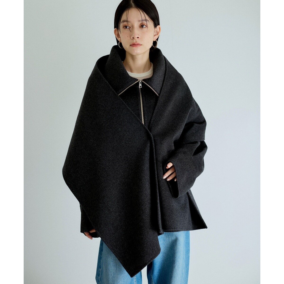 ADAM ET ROPÉ FEMME パフスリーブリバーコート ADAM ET ROPÉ FEMME パフスリーブリバーコート
