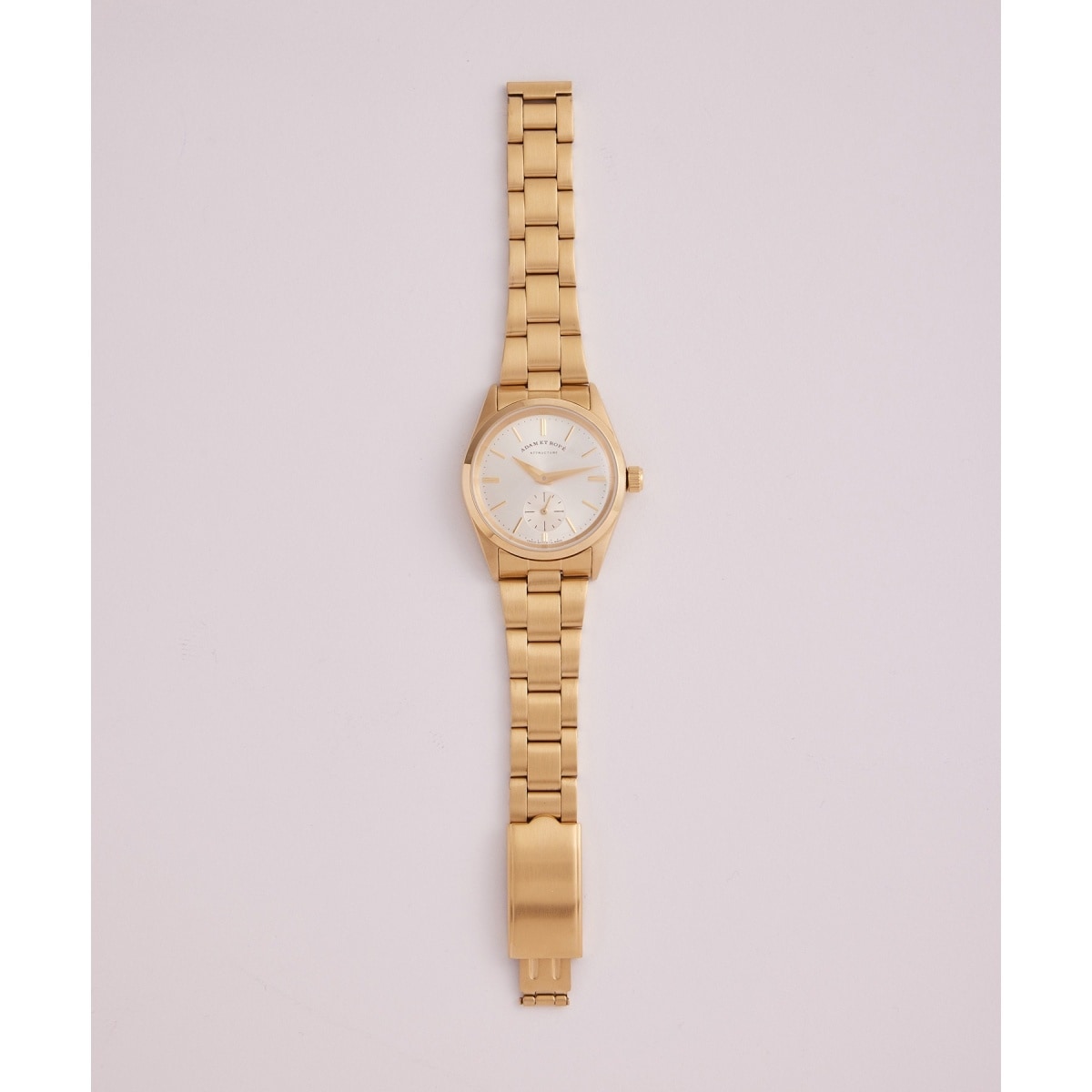 [}C]FLATBACK WRISTWATCHiMETAL BRACELETj/A_GyiADAM ET ROPE'j S[hi90j