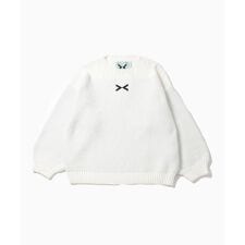 X PAR JACQUARD BOAT-NECKED CHENILLE KNIT SWEATER