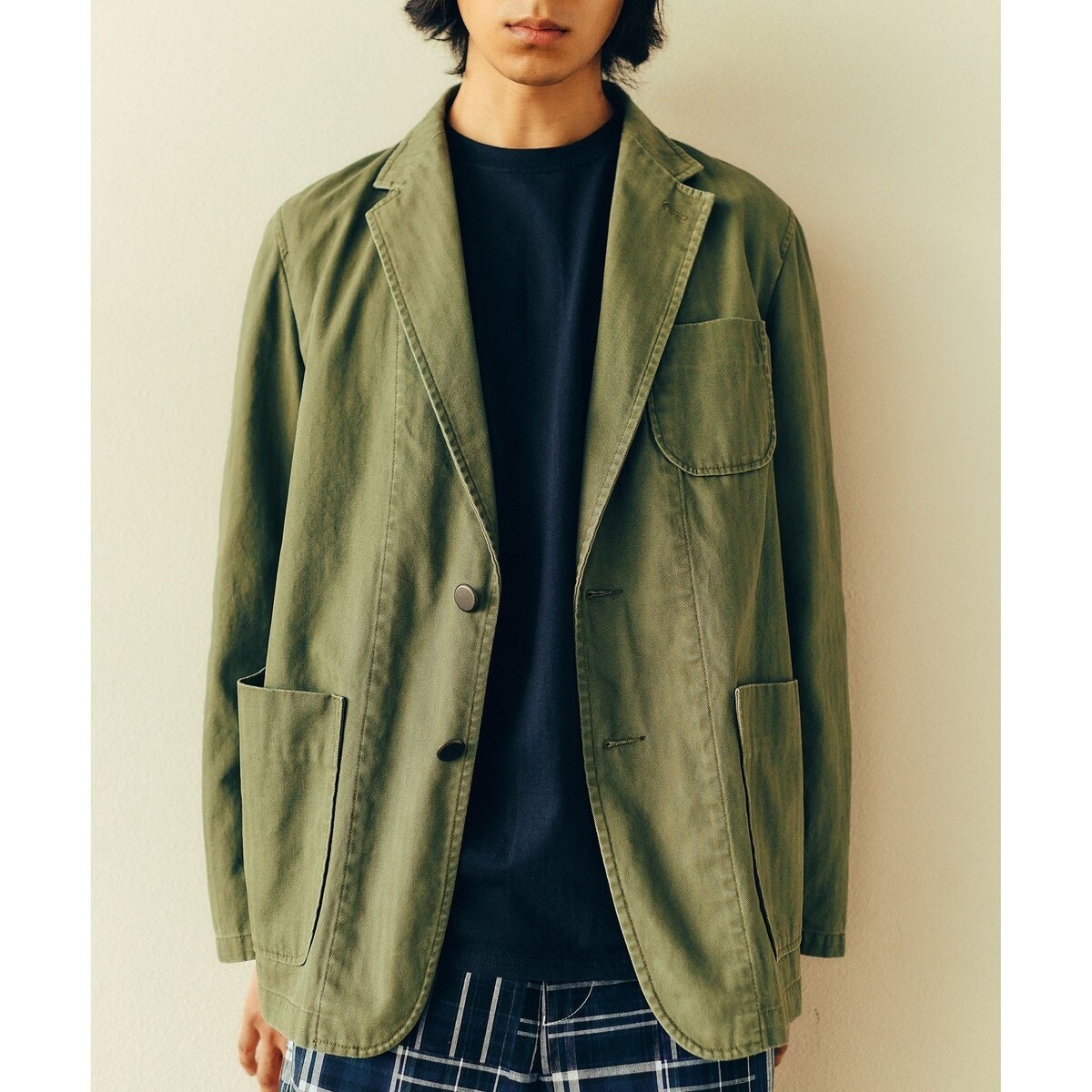 ADAM ET ROPÉ HOMME　ヘリンボーンツイル ワークブレザー ヘリンボーンツイル ワークブレザー / ロングシーズン着用可能