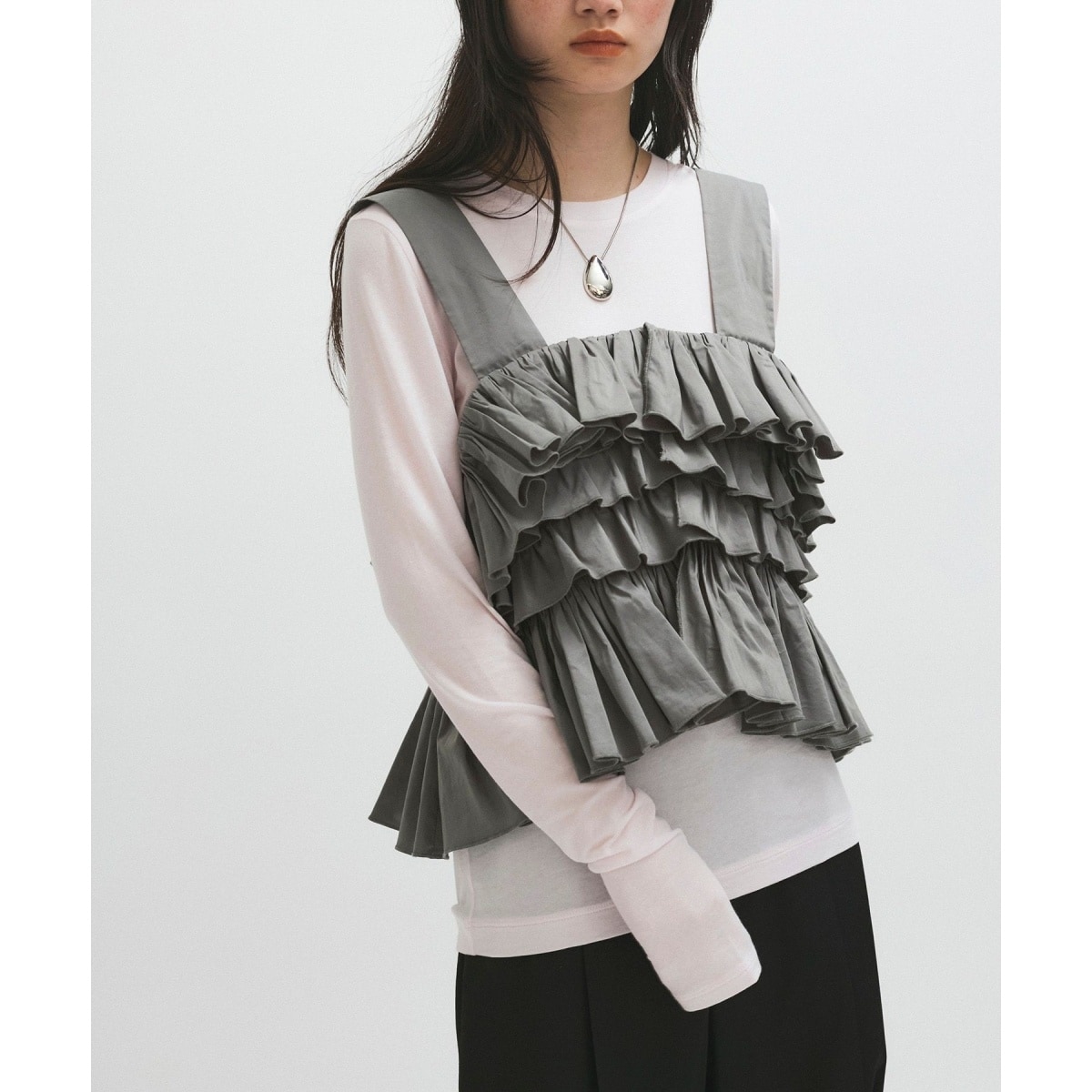 楽天市場】【雑誌掲載】クロップドメタリックニットベスト SALON