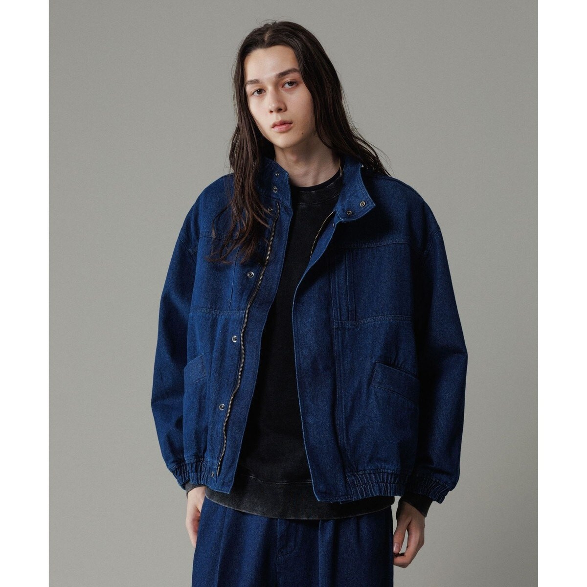 【美品】ADAM ET ROPE' 濃紺 デニムジャケット デニム ボマージャケット / ADAM ET ROPE' JEANS -FILM