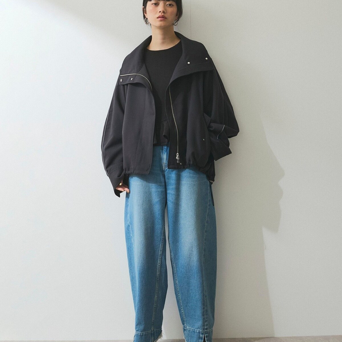 スタンドネックミドルブルゾン | アダムエロペ(ADAM ET ROPE