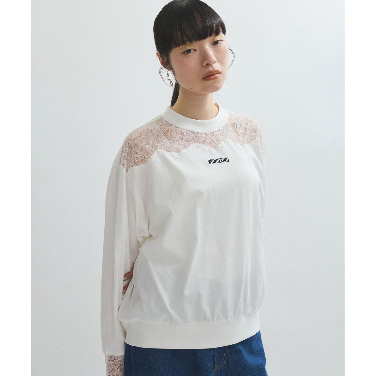 「サステナブル」レースロンTEE サステナブル】レースロンTEE | アダムエロペ(ADAM ET ROPE