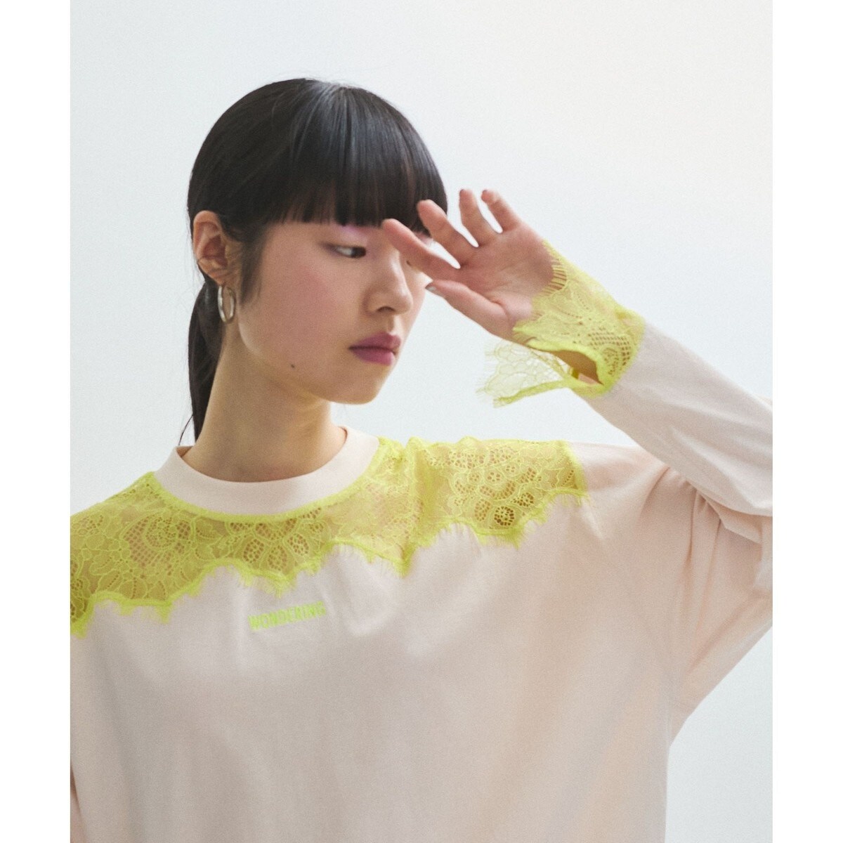 「サステナブル」レースロンTEE ADAM ET ROPE'｜【サステナブル】レースロンTEE | Rakuten