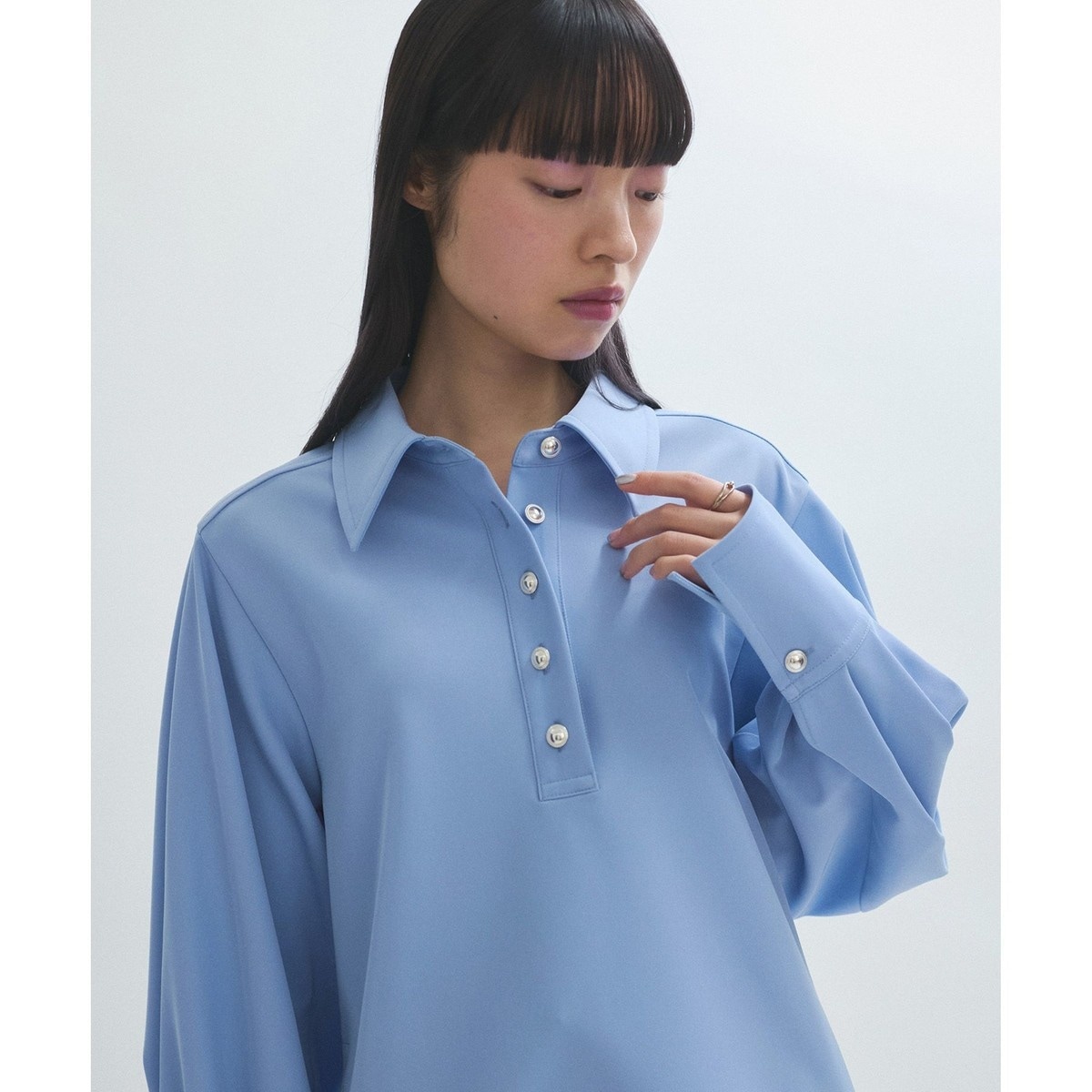 アダムエロペ　ADAM ET ROPE' フロントホックデニムブラウス ADAM ET ROPE'｜フロントホックデニムブラウス | Rakuten