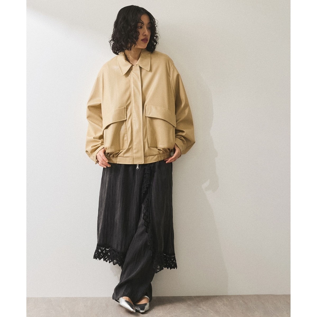シンセティックレザーブルゾン | アダムエロペ(ADAM ET ROPE