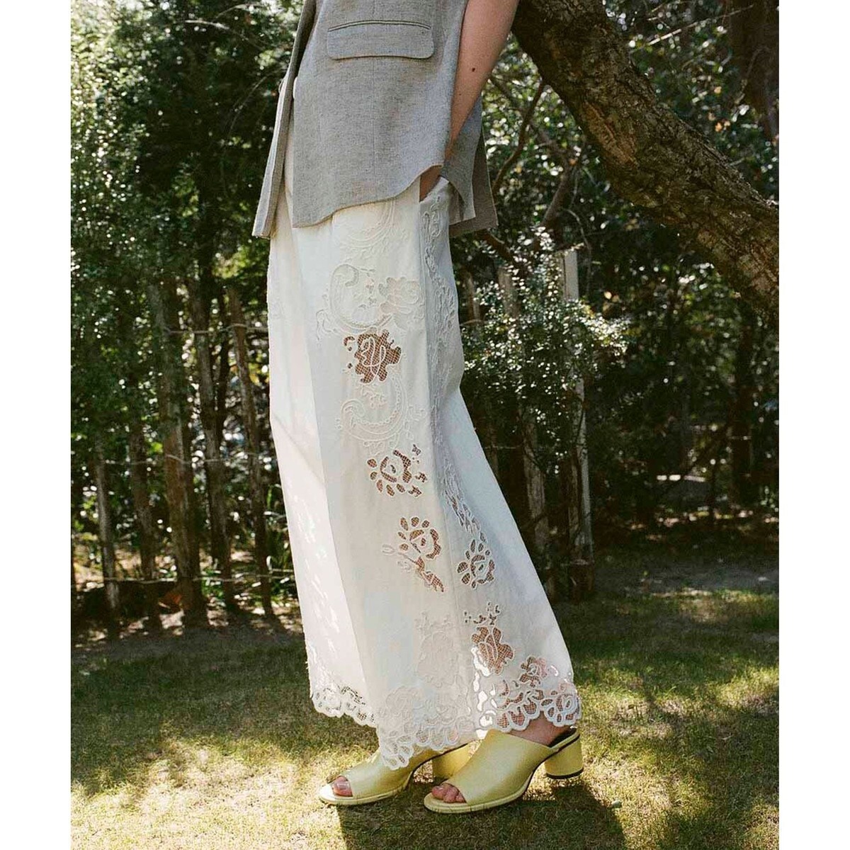 エンブロイダリーレースイージーパンツ UNITED ARROWS LTD. OUTLET｜<Steven Alan>エンブロイダリー