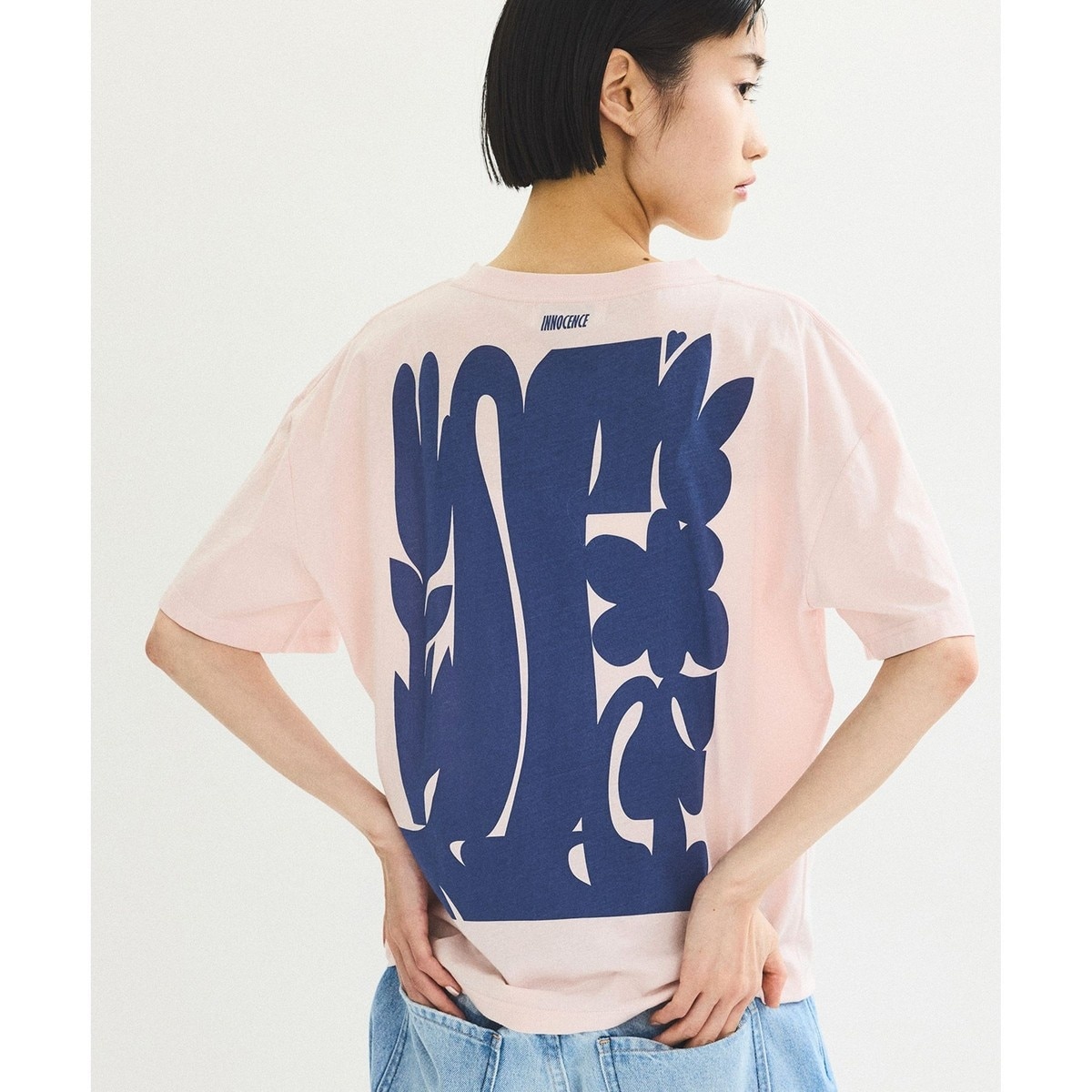 サステナブル・洗える】ティアードノースリーブTEE（Tシャツ