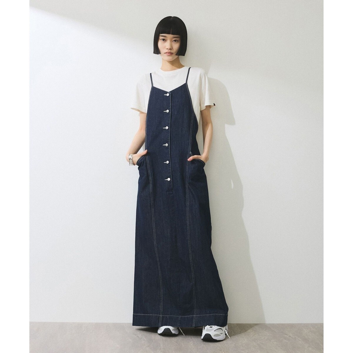 別注 MIYAKO.T デニムサロペットスカートデニムスカート B.C STOCK LEE別注 MIYAKO.T デニムサロペットスカート