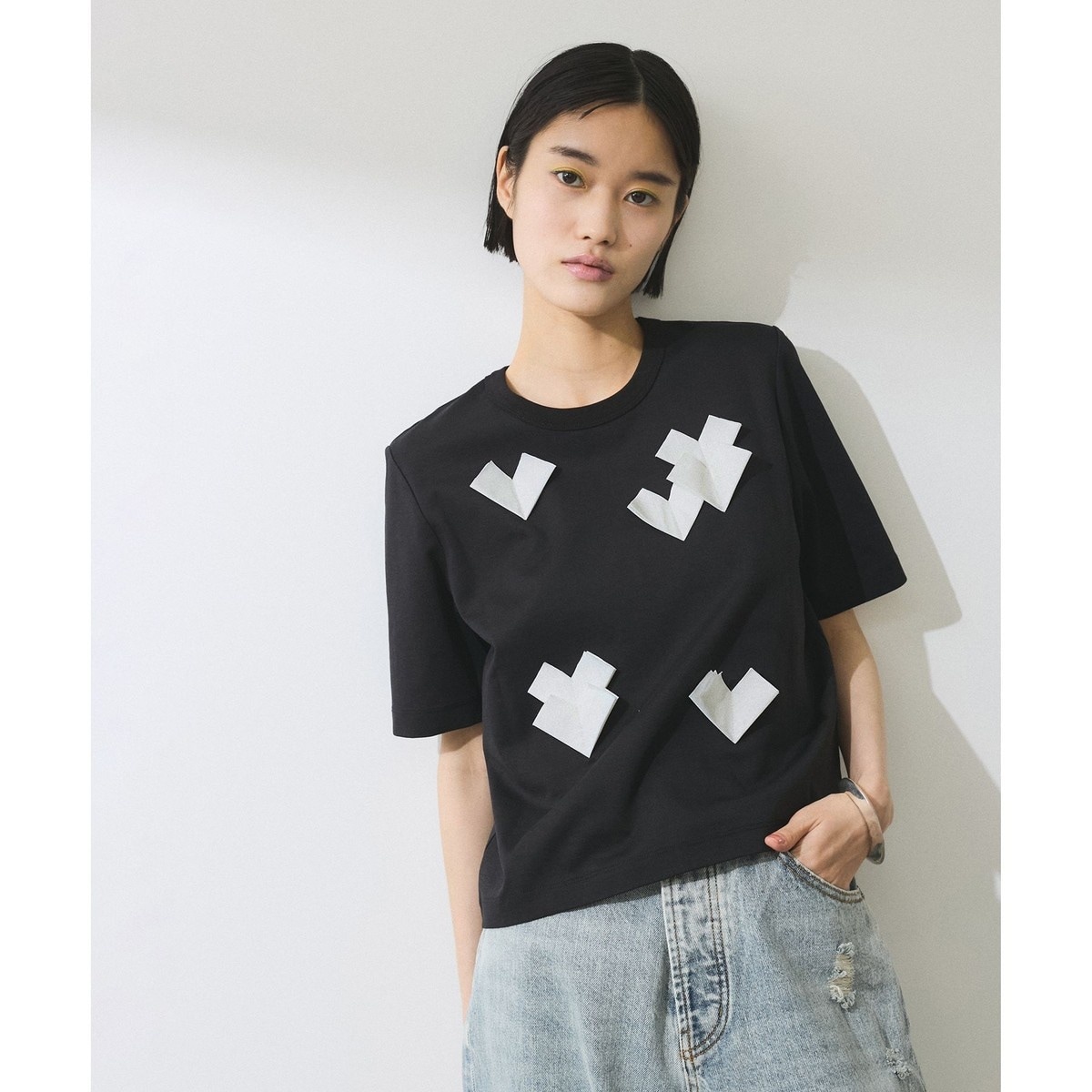 ADAM ET ROPE アダムエロペ　RENU タフタティアードTEE 楽天市場】RENUタフタティアードTEE ADAM ET ROPE' FEMME