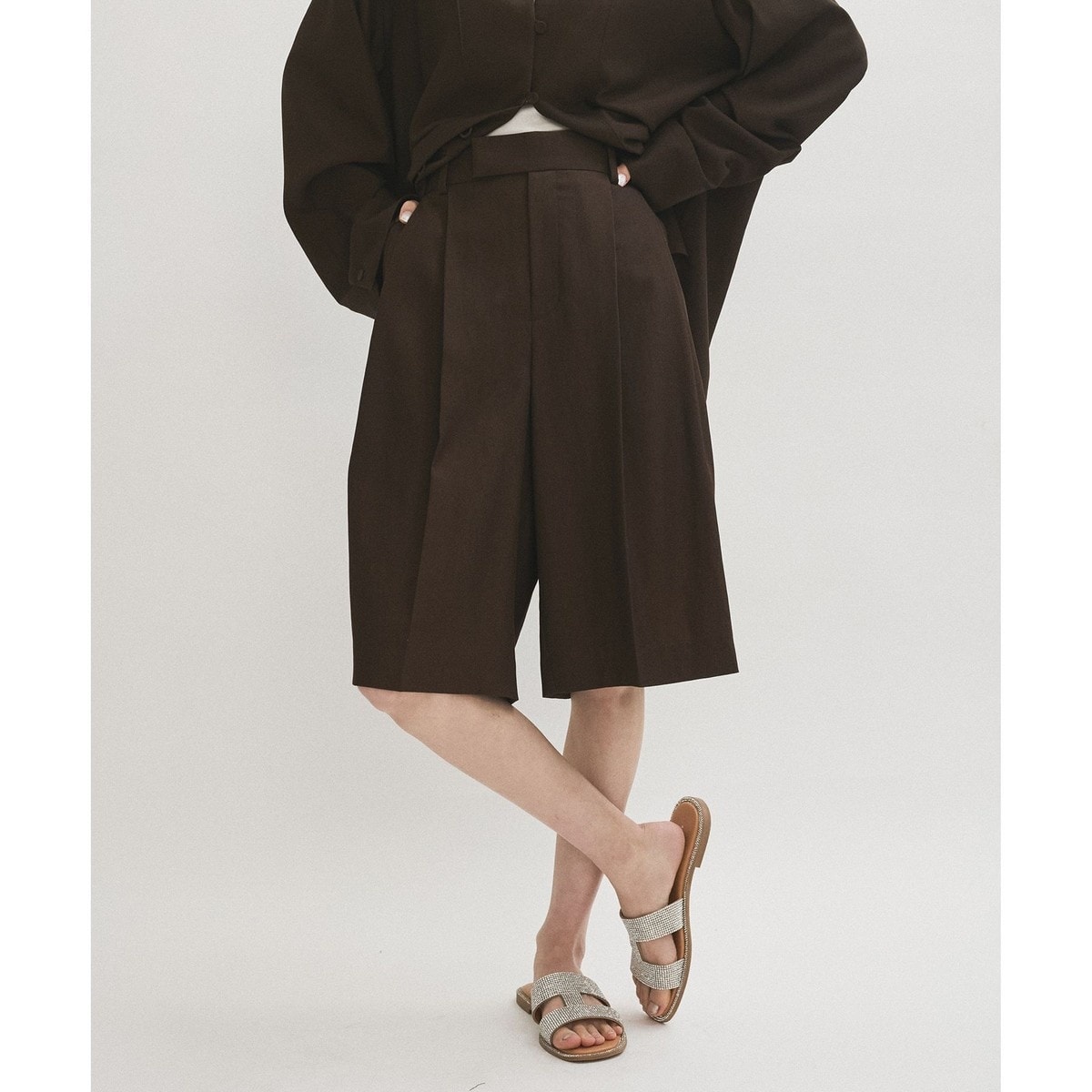 【サステナブル】オックスハーフパンツ サステナブル】オックスハーフパンツ | アダムエロペ(ADAM ET ROPE
