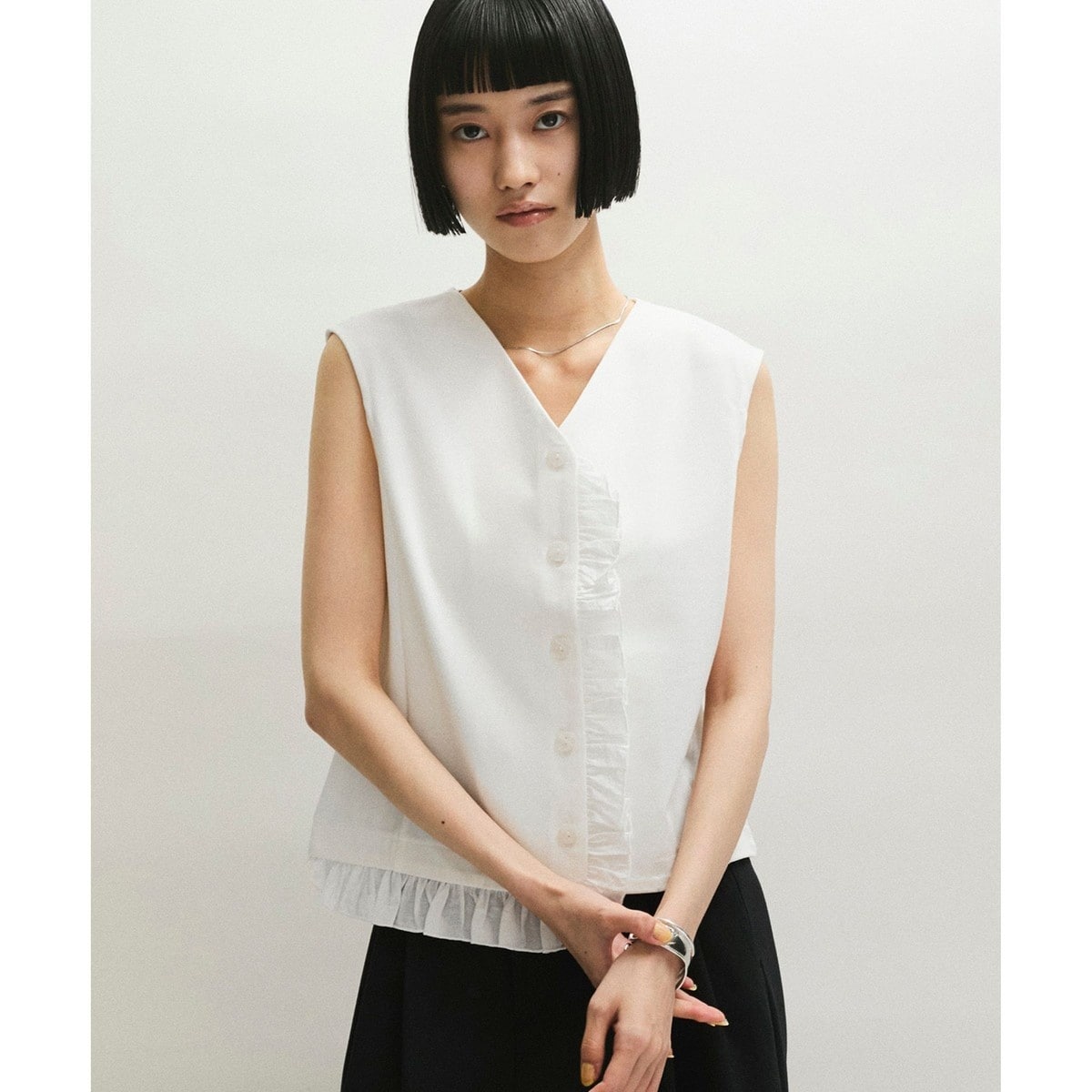 【ADAM ET ROPE・新品】コットンシルクニットＴ ADAM ET ROPÉ FEMME(アダム エ ロペ ファム) / コットンシルク