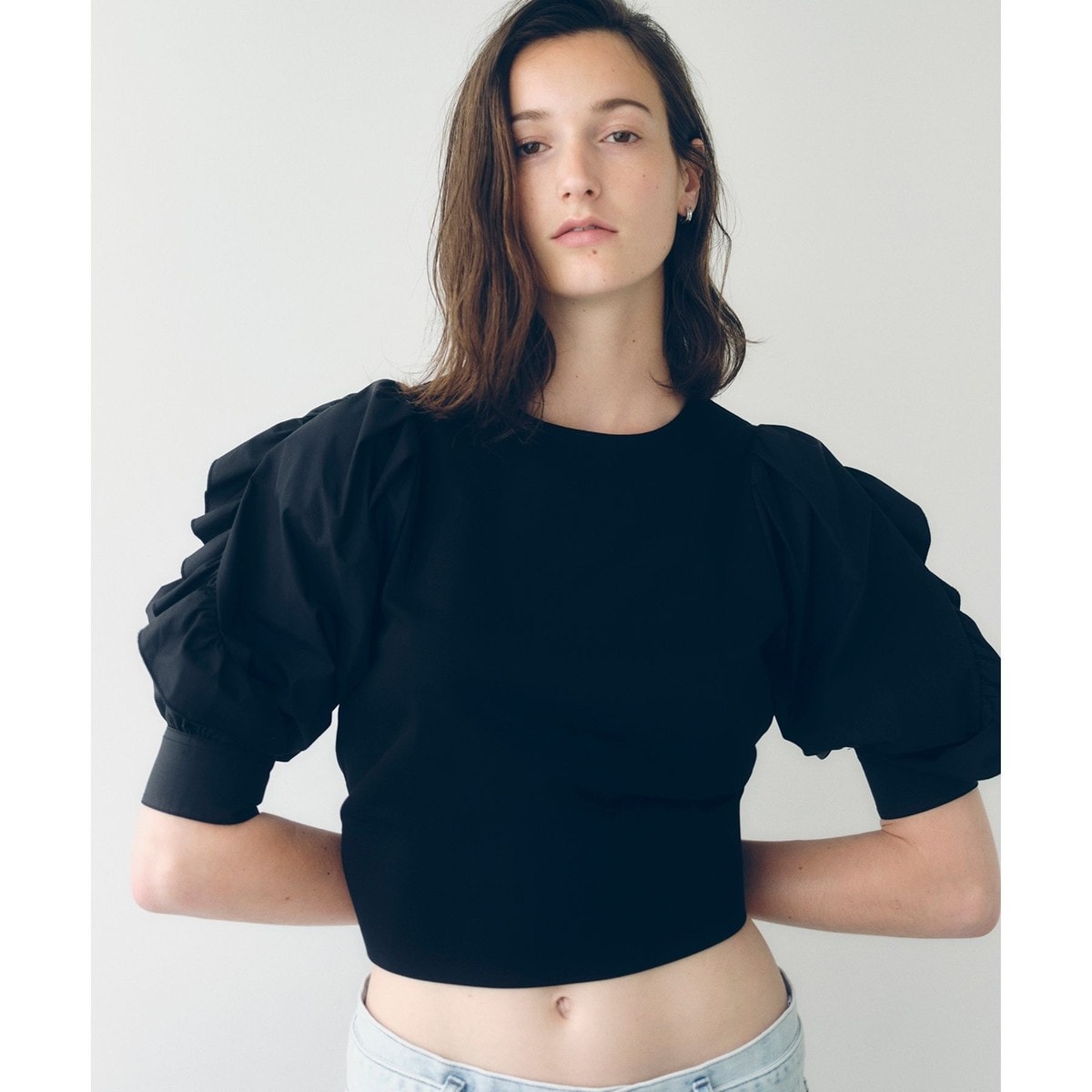 印象のデザイン サステナブル】バルーンスリーブTシャツ | アダムエロペ(ADAM ET トップス