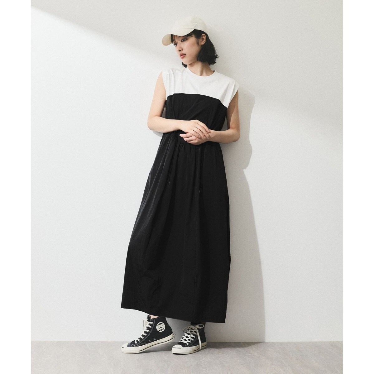 【完売品】ADAM ET ROPE' カットジャガードワンピース カットジャガードワンピース | アダムエロペ(ADAM ET ROPE