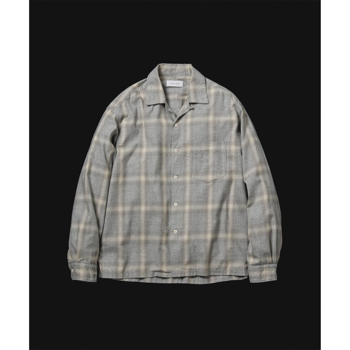 オンブレチェック オープンカラーシャツ | アダムエロペ(ADAM ET ROPE