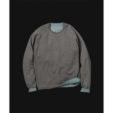 《リバーシブル》カシミヤブレンド ニットプルオーバー