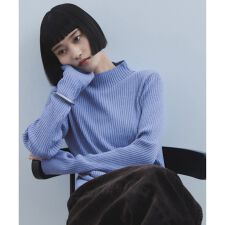 アダムエロペ(ADAM ET ROPE')の【WEB限定】・【定番人気】ハイネックラメニットプルオーバー