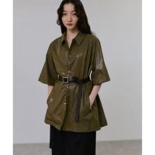 2WAYスリーブコーティングシャツブルゾン