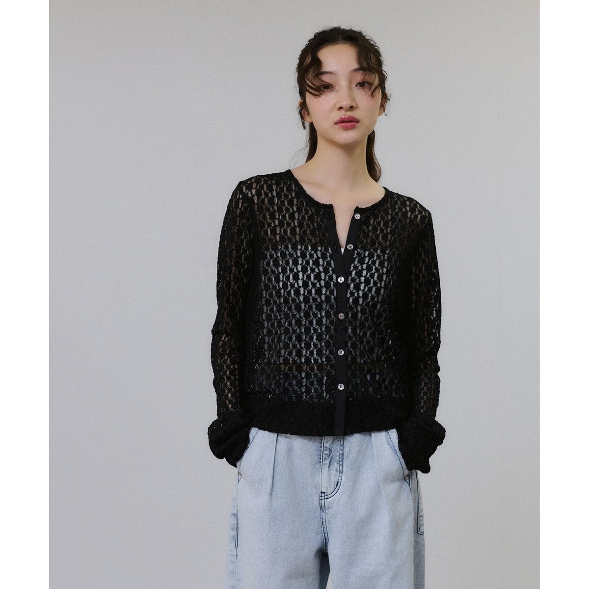 サステナブル】クールタッチニットカーディガン | アダムエロペ