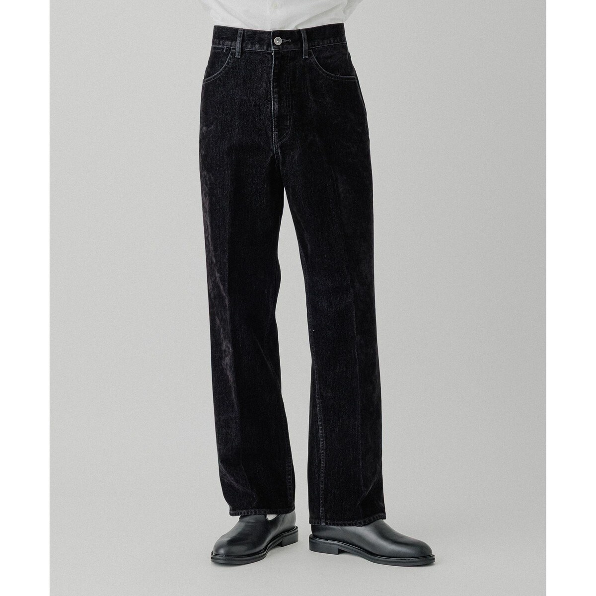 ISKO】フロッキーデニム ストレートスラックス / ADAM ET ROPE' JEANS