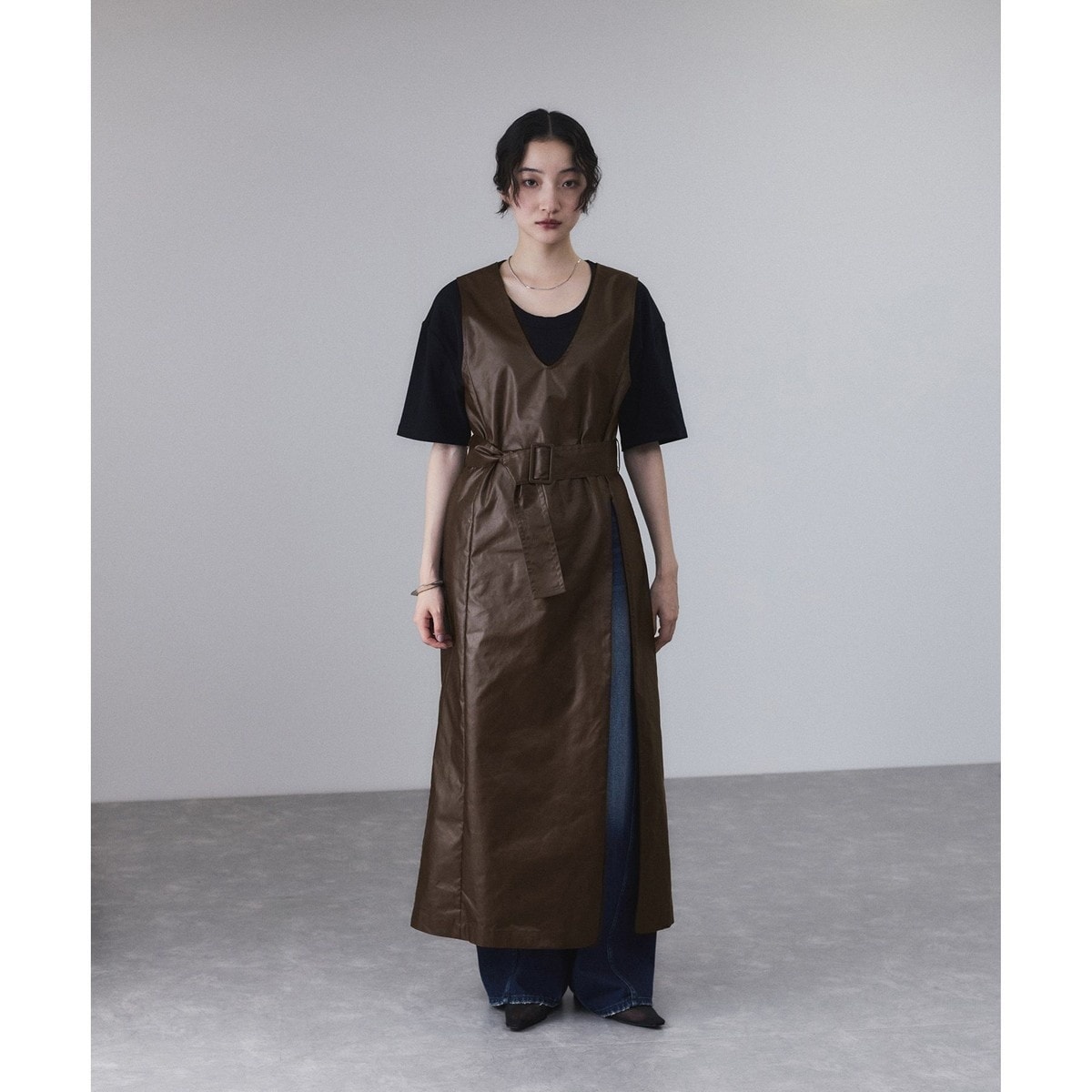 【完売品】ADAM ET ROPE' カットジャガードワンピース カットジャガードワンピース | アダムエロペ(ADAM ET ROPE