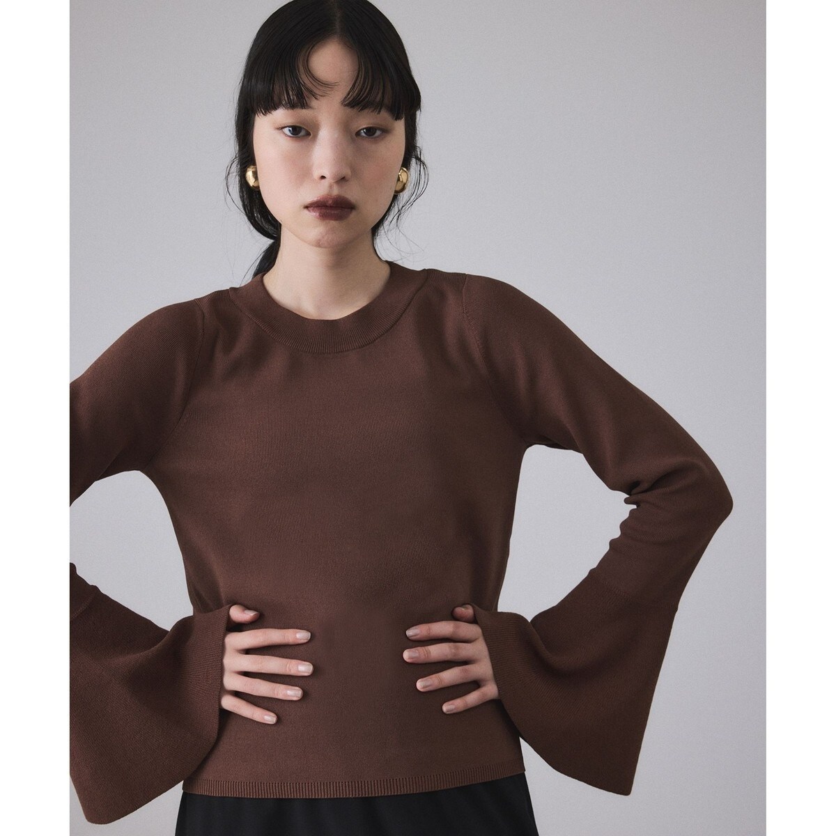 美品❗ADAM ET ROPE' アダムエロペ Vネック チュニックニット ヤク ADAM ET ROPE アダムエロペ Vネック チュニック ニット ヤク 毛 - メルカリ