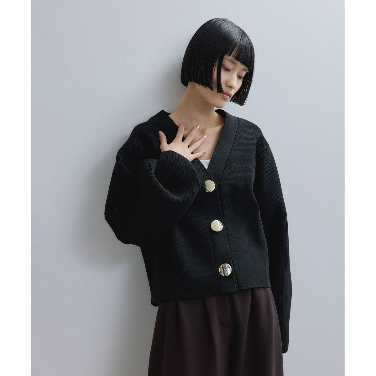 アダムエロペ　ADAM ET ROPE 長袖カーディガン ADAM ET ROPÉ FEMME(アダム エ ロペ ファム) / 【WEB限定