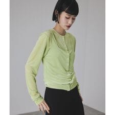 マルチWAYシアートリコットベロアカーディガン