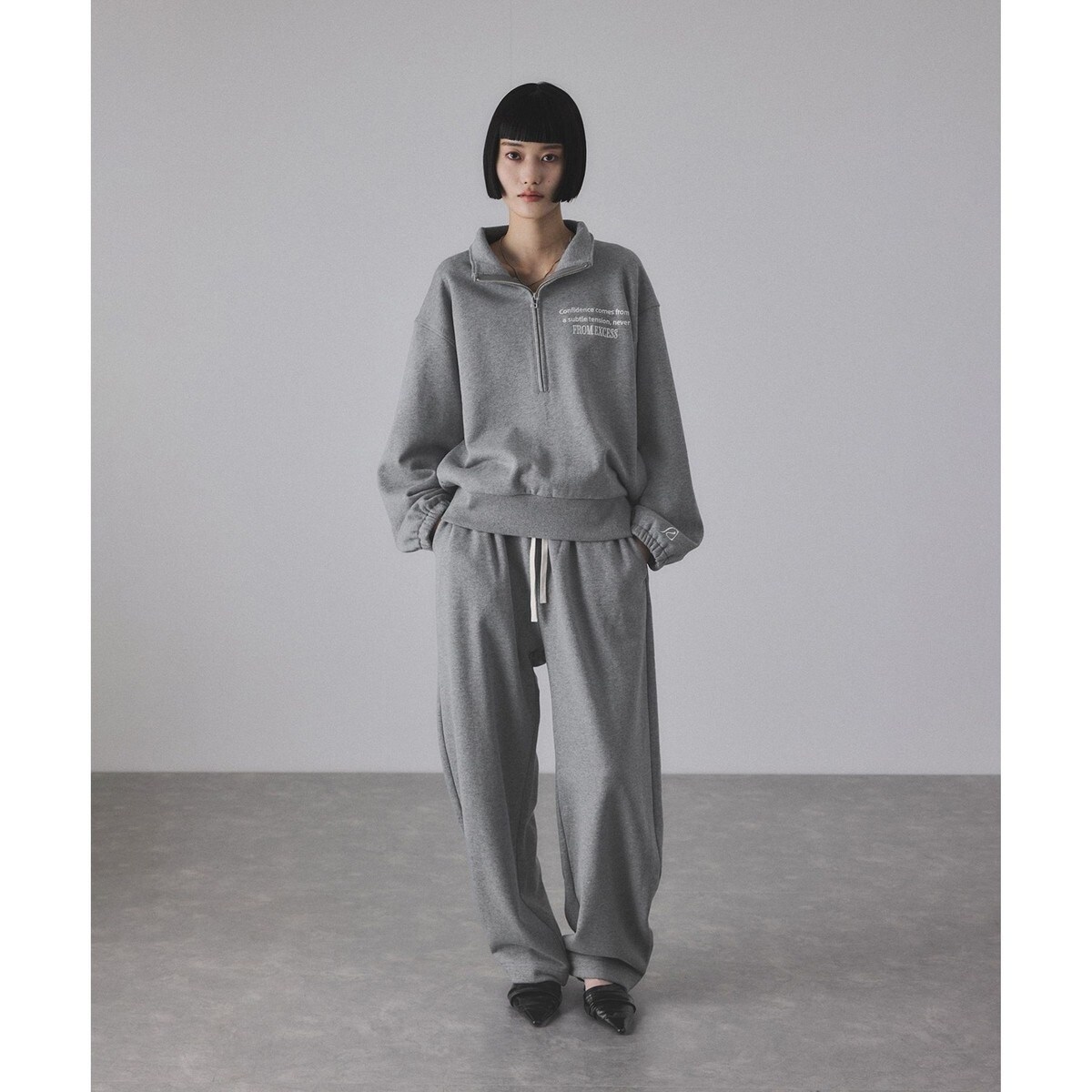 サステナブル】ハーフジップスウェット | アダムエロペ(ADAM ET ROPE