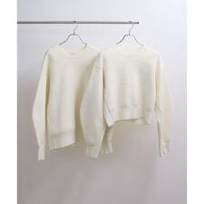 【サステナブル】ロゴパッチスウェットニット